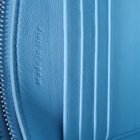 CELINE Trotter small Crossbody Shoulder Bag Leather Tiffany Blue - Picture 9 of 13